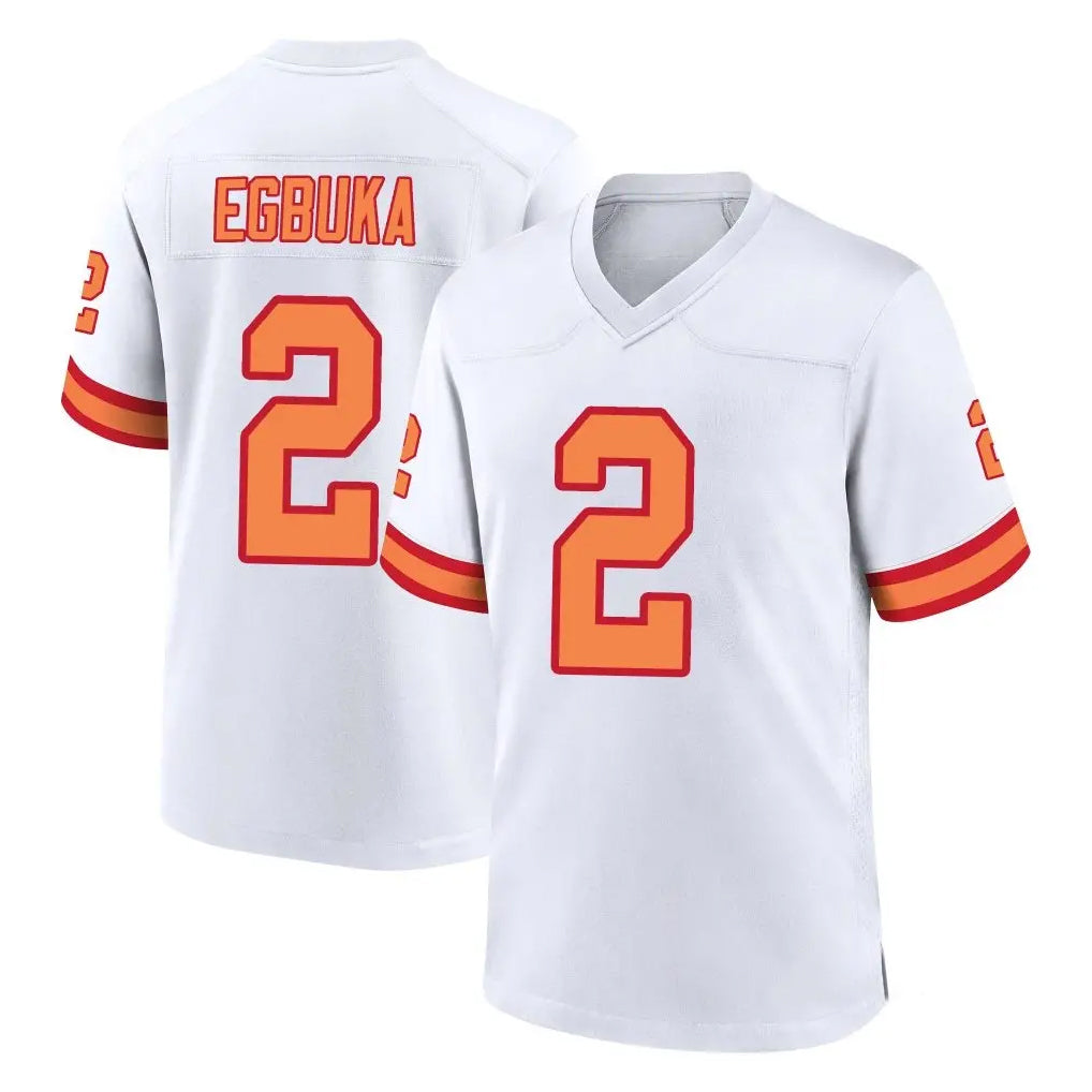Vanessashop TB.Buccaneers #2 Emeka Egbuka Player White '76 Home Game Stitched Jerseys