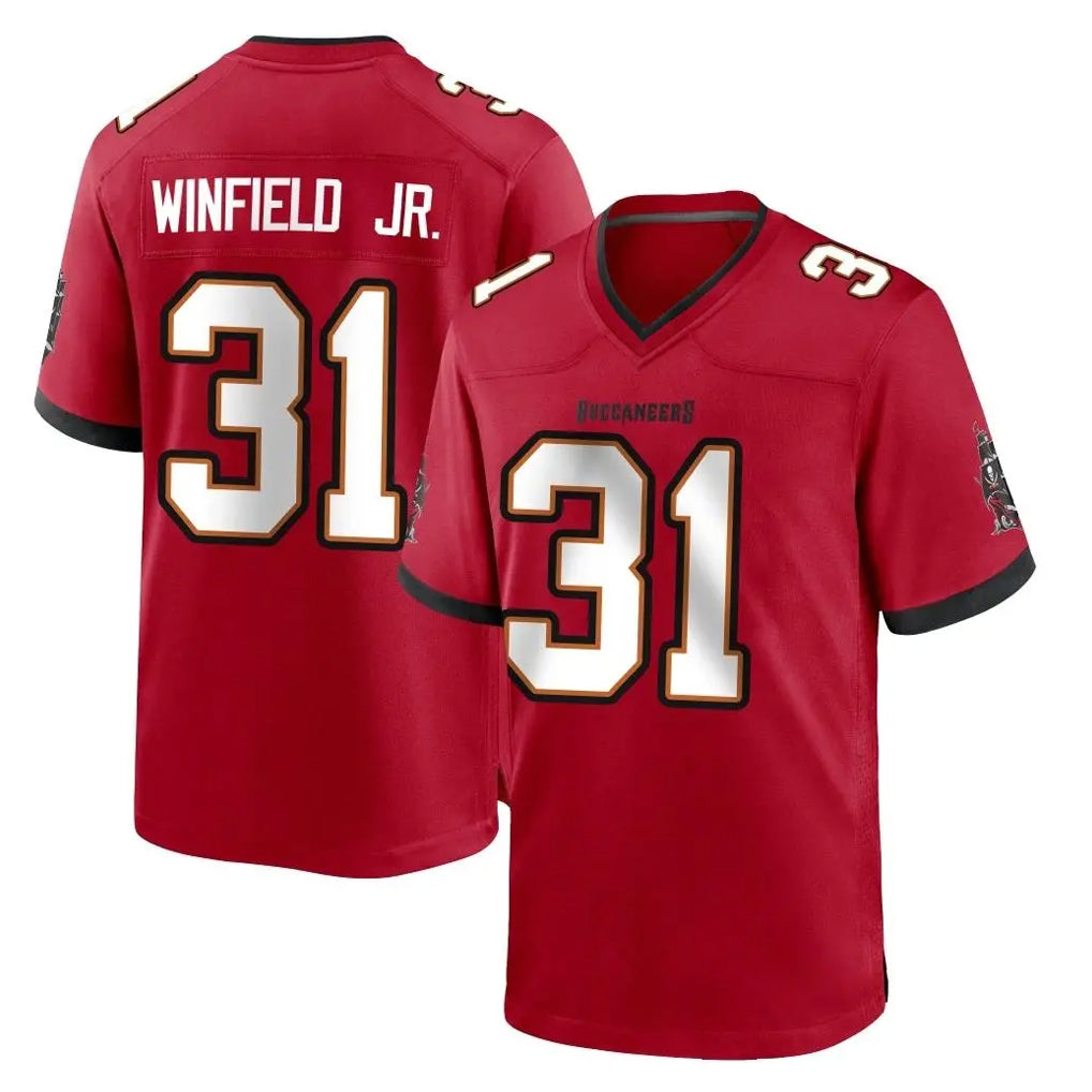 Vanessashop TB.Buccaneers #31 Antoine Winfield Jr. Player Red Home Game Stitched Jerseys