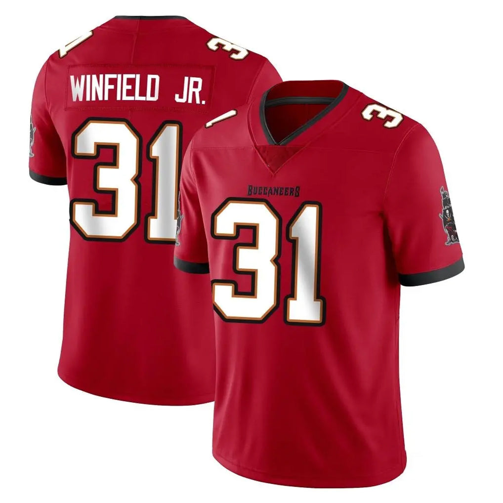 Vanessashop TB.Buccaneers #31 Antoine Winfield Jr. Player Red Limited Vapor F.U.S.E. Home Game Stitched Jerseys