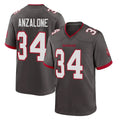 Vanessashop TB.Buccaneers #34 Alex Anzalone Player Pewter Alternate Home Game Stitched Jerseys