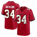Vanessashop TB.Buccaneers #34 Alex Anzalone Player Red Home Game Stitched Jerseys