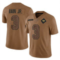 Vanessashop TB.Buccaneers #3 Rueben Bain Jr. Player Brown Limited Salute To Service Home Game Stitched Jerseys