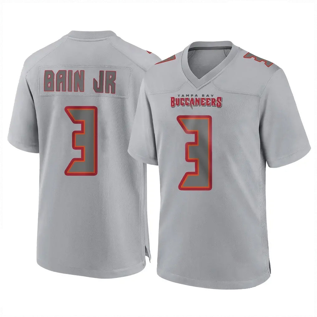 Vanessashop TB.Buccaneers #3 Rueben Bain Jr. Player Gray Atmosphere Fashion Home Game Stitched Jerseys