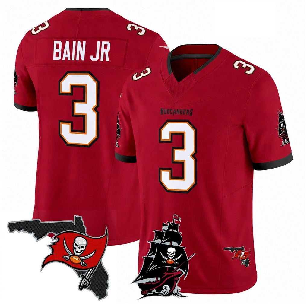 Vanessashop TB.Buccaneers #3 Rueben Bain Jr. Player Red Limited 2026 Season Vapor F.U.S.E. Home Game Stitched Jerseys
