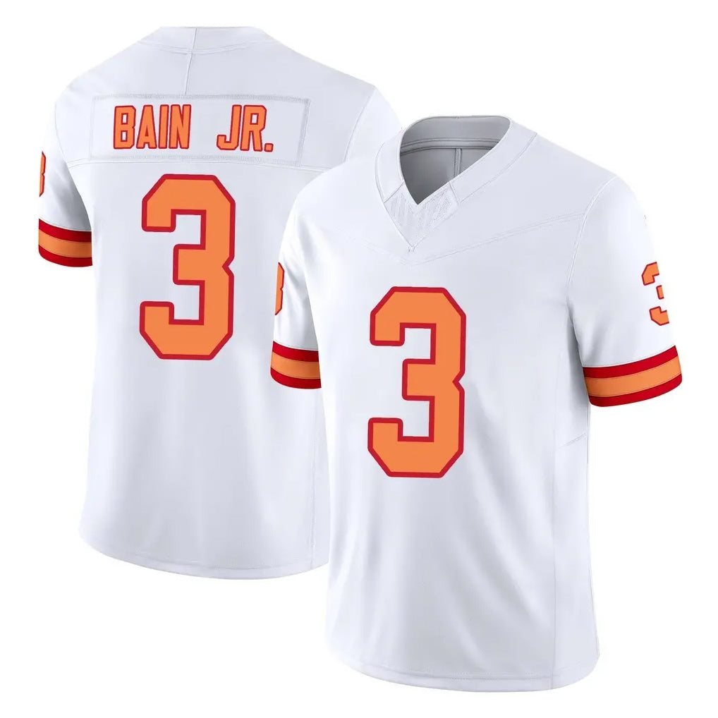 Vanessashop TB.Buccaneers #3 Rueben Bain Jr. Player White Limited '76 Vapor F.U.S.E. Home Game Stitched Jerseys