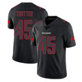 Vanessashop TB.Buccaneers #45 Josiah Trotte Player Black Impact Limited Home Game Stitched Jerseys