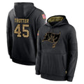 Vanessashop TB.Buccaneers #45 Josiah Trotte Player Black Salute to Service Sideline Performance Pullover Hoodies Home Game Stitched Jerseys