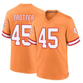 Vanessashop TB.Buccaneers #45 Josiah Trotte Player Orange Throwback Home Game Stitched Jerseys