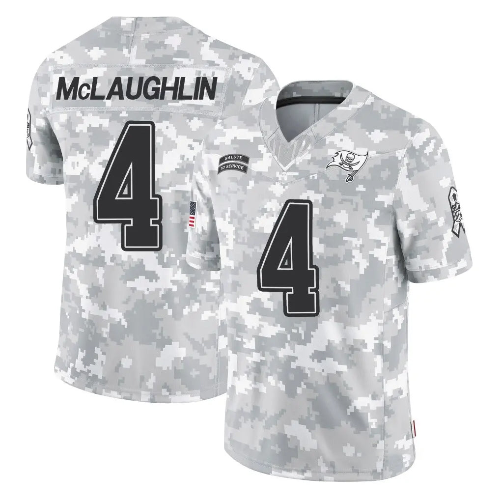 Vanessashop TB.Buccaneers #4 Chase McLaughlin Player Arctic Camo Limited Salute To Service Home Game Stitched Jerseys