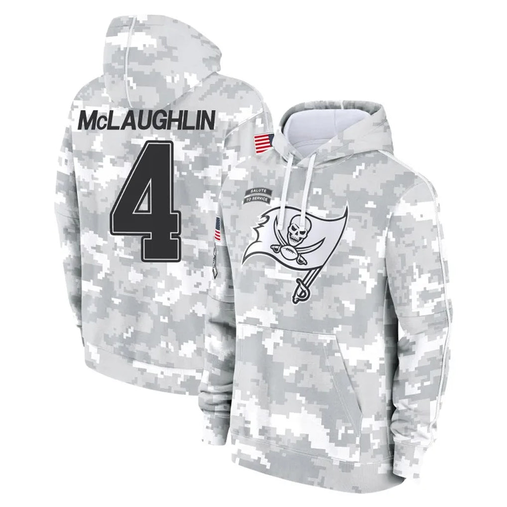 Vanessashop TB.Buccaneers #4 Chase McLaughlin Player Arctic Camo Limited Salute to Service Pullover Hoodies Game Stitched Jerseys