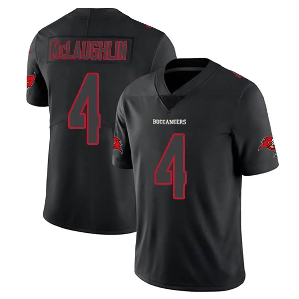 Vanessashop TB.Buccaneers #4 Chase McLaughlin Player Black Impact Limited Home Game Stitched Jerseys