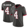 Vanessashop TB.Buccaneers #4 Chase McLaughlin Player Pewter Limited Alternate Vapor Home Game Stitched Jerseys