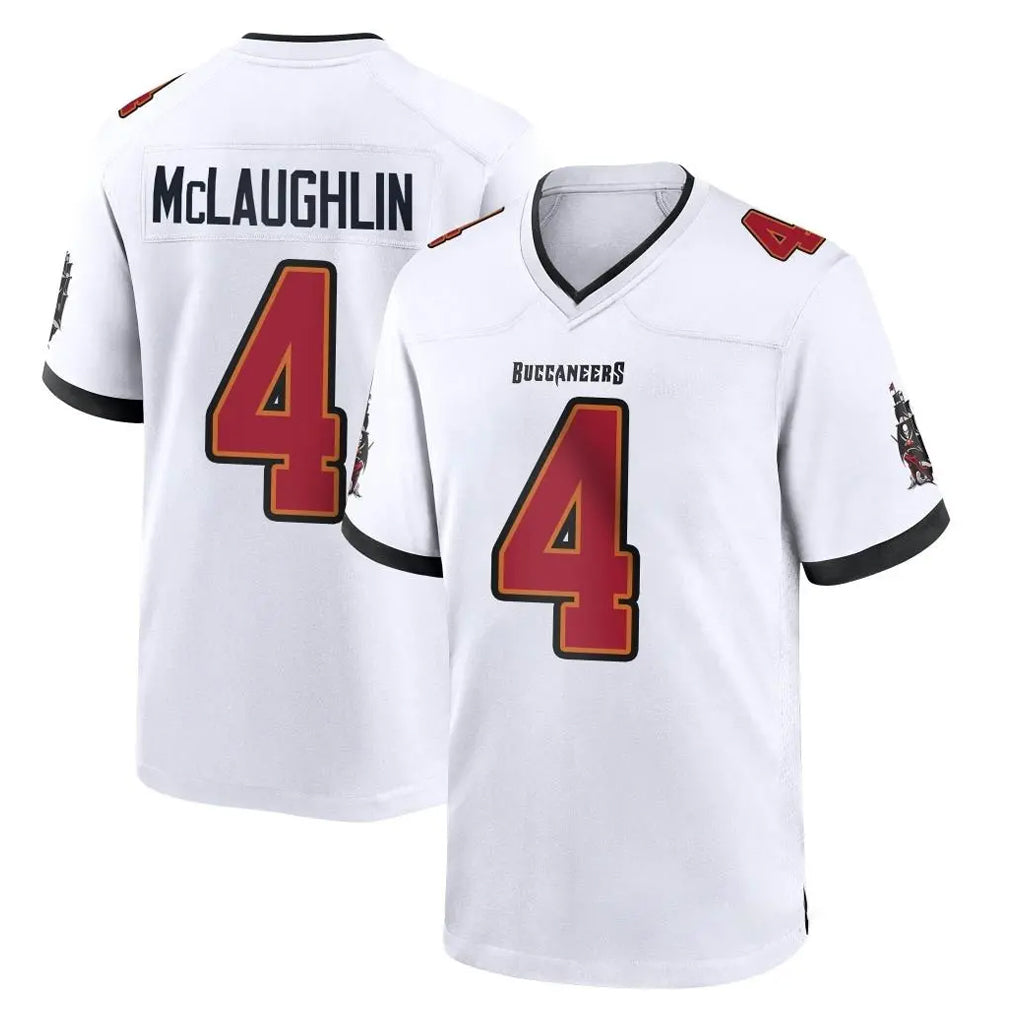 Vanessashop TB.Buccaneers #4 Chase McLaughlin Player White Home Game Stitched Jerseys