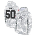 Vanessashop TB.Buccaneers #50 Vita Vea Player Arctic Camo Limited Salute to Service Pullover Hoodies Game Stitched Jerseys