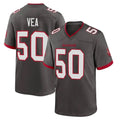 Vanessashop TB.Buccaneers #50 Vita Vea Player Pewter Alternate Home Game Stitched Jerseys