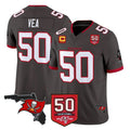 Vanessashop TB.Buccaneers #50 Vita Vea Player Pewter Limited 2026 Season Vapor F.U.S.E. Home Game Stitched Jerseys
