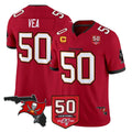 Vanessashop TB.Buccaneers #50 Vita Vea Player Red Limited 2026 Season Vapor F.U.S.E. Home Game Stitched Jerseys