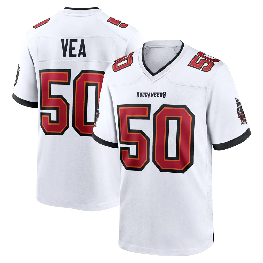 Vanessashop TB.Buccaneers #50 Vita Vea Player White Home Game Stitched Jerseys