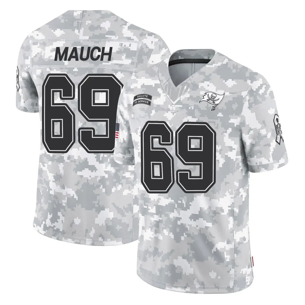 Vanessashop TB.Buccaneers #69 Cody Mauch Player Arctic Camo Limited Salute To Service Home Game Stitched Jerseys