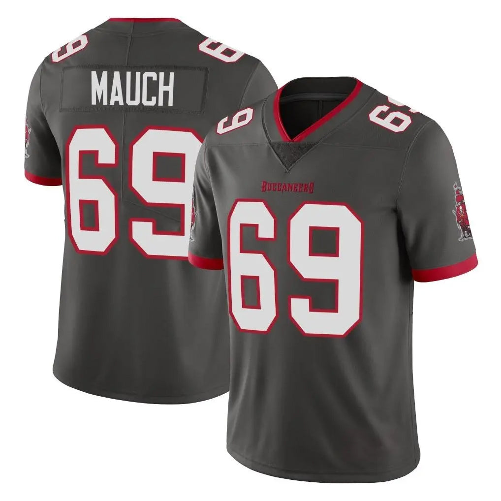 Vanessashop TB.Buccaneers #69 Cody Mauch Player Pewter Limited Alternate Vapor Home Game Stitched Jerseys