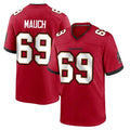 Vanessashop TB.Buccaneers #69 Cody Mauch Player Red Home Game Stitched Jerseys
