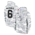 Vanessashop TB.Buccaneers #6 Baker Mayfield Player Arctic Camo Limited Salute to Service Pullover Hoodies Game Stitched Jerseys