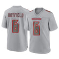 Vanessashop TB.Buccaneers #6 Baker Mayfield Player Gray Atmosphere Fashion Home Game Stitched Jerseys