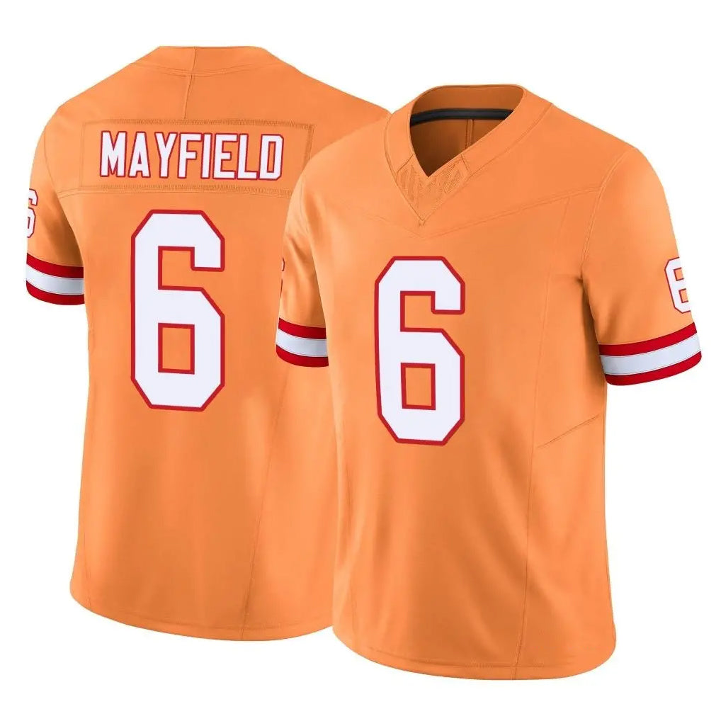 Vanessashop TB.Buccaneers #6 Baker Mayfield Player Orange Limited Vapor F.U.S.E. Home Game Stitched Jerseys