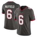 Vanessashop TB.Buccaneers #6 Baker Mayfield Player Pewter Limited Alternate Vapor Home Game Stitched Jerseys