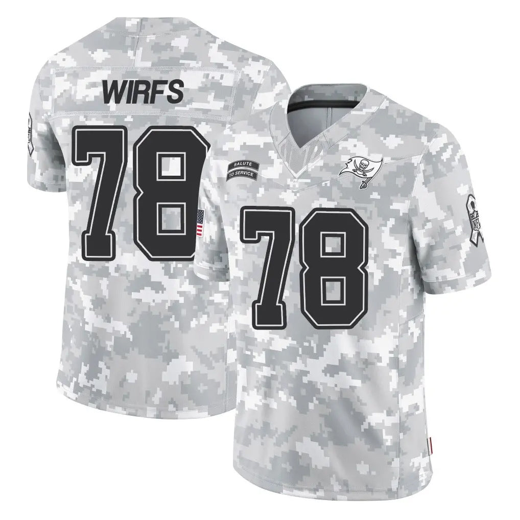 Vanessashop TB.Buccaneers #78 Tristan Wirfs Player Arctic Camo Limited Salute To Service Home Game Stitched Jerseys