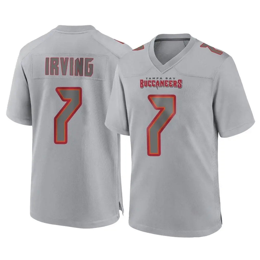 Vanessashop TB.Buccaneers #7 Bucky Irving Player Gray Atmosphere Fashion Home Game Stitched Jerseys