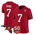 Vanessashop TB.Buccaneers #7 Bucky Irving Player Red 50th Season Vapor Limited Home Game Stitched Jerseys