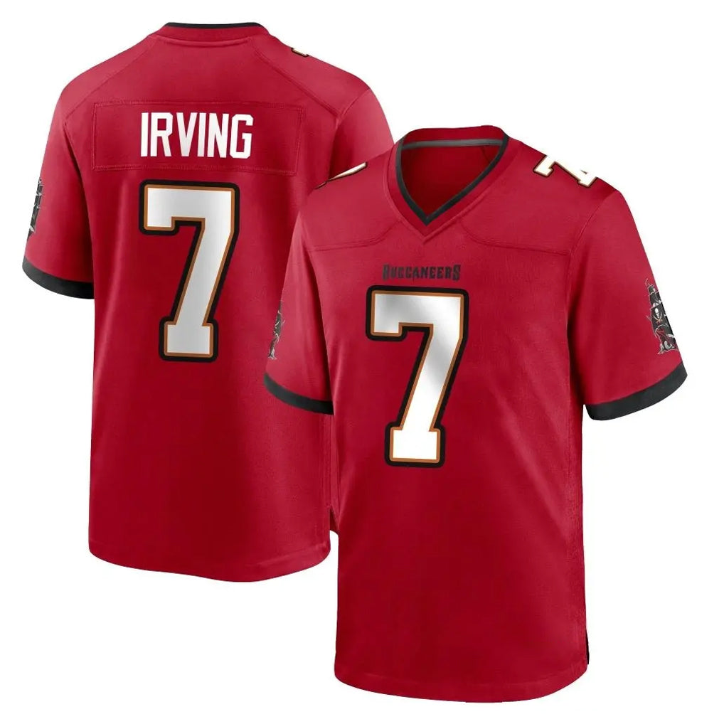Vanessashop TB.Buccaneers #7 Bucky Irving Player Red Home Game Stitched Jerseys