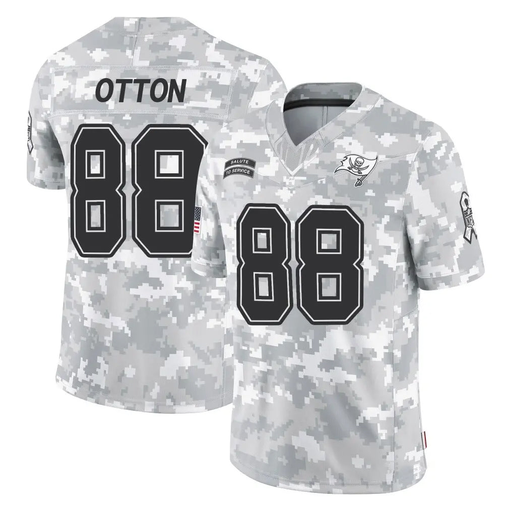 Vanessashop TB.Buccaneers #88 Cade Otton Player Arctic Camo Limited Salute To Service Home Game Stitched Jerseys