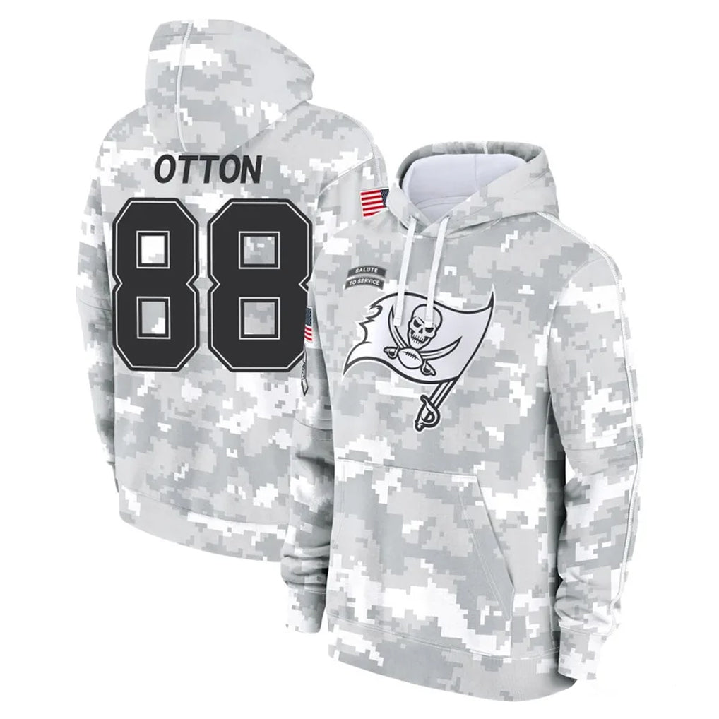 Vanessashop TB.Buccaneers #88 Cade Otton Player Arctic Camo Limited Salute to Service Pullover Hoodies Game Stitched Jerseys