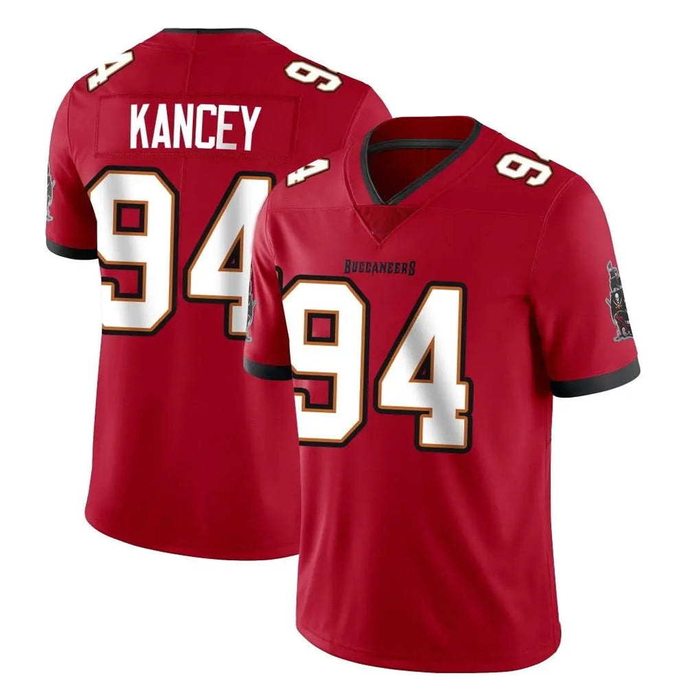 Vanessashop TB.Buccaneers #94 Calijah Kancey Player Red Limited Vapor F.U.S.E. Home Game Stitched Jerseys