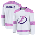 Vanessashop TB.Lightning White Hockey Fights Cancer Survivor Practice Jerseys
