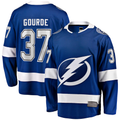 Vanessashop TB.Lightning #37 Yanni Gourde Blue Home Breakaway Jerseys