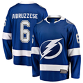 Vanessashop TB.Lightning #6 Nick Abruzzese Blue Home Breakaway Jerseys