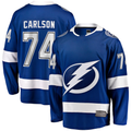 Vanessashop TB.Lightning #74 John Carlson Blue Home Breakaway Jerseys