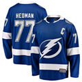 Vanessashop TB.Lightning #77 Victor Hedman Blue Home Captain Patch Breakaway Jerseys