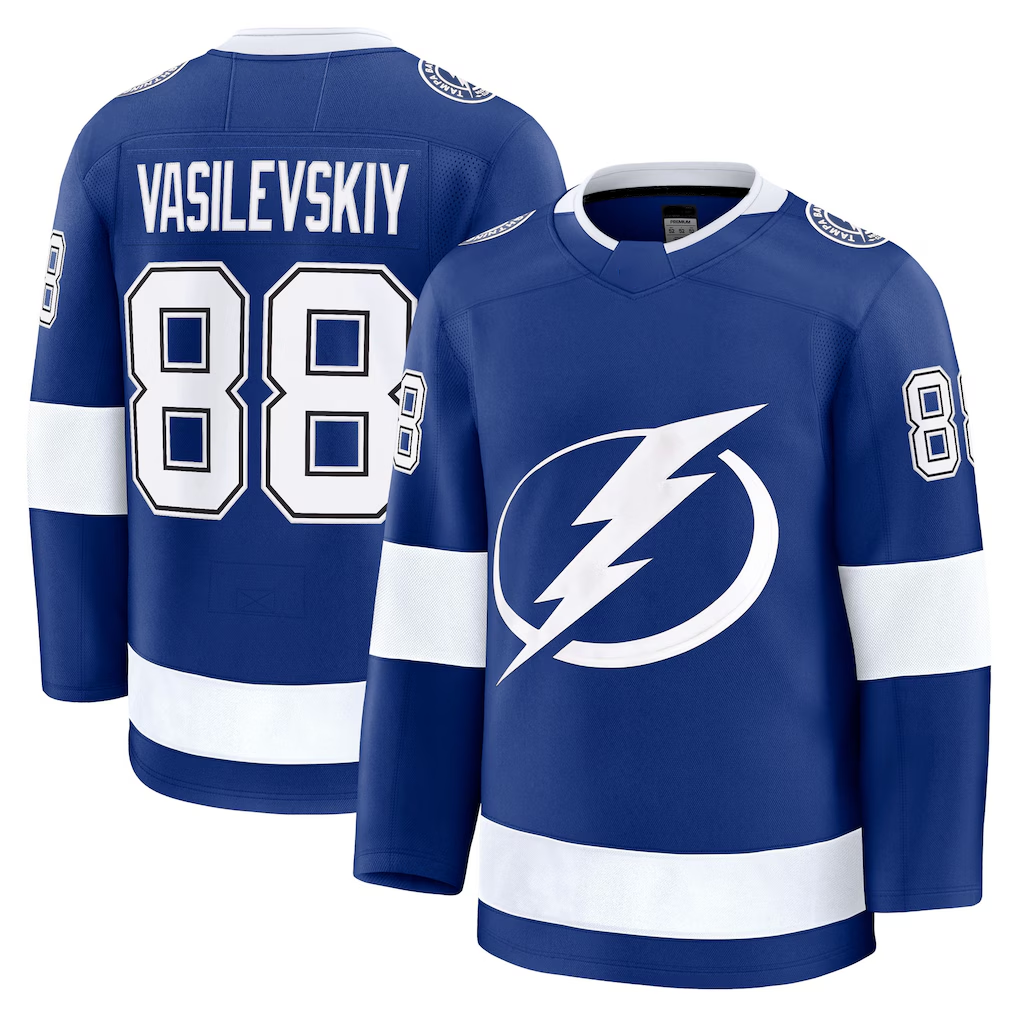 Vanessashop TB.Lightning #88 Andrei Vasilevskiy Blue Home Breakaway Player Jerseys