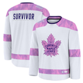 Vanessashop TM.Leafs White Hockey Fights Cancer Survivor Practice Jerseys