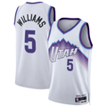 Vanessashop U.Jazz #5 Cody Williams White Swingman Jerseys - Association Edition