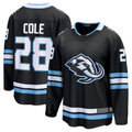 Vanessashop U.Mammoth #28 Ian Cole Black Home Breakaway Player Jerseys