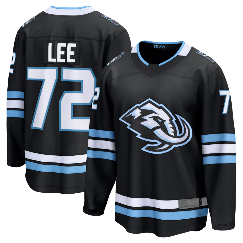 Vanessashop U.Mammoth #72 Anders Lee Black Home Breakaway Jerseys