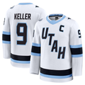 Vanessashop U.Mammoth #9 Clayton Keller White Away Premium Player Jerseys