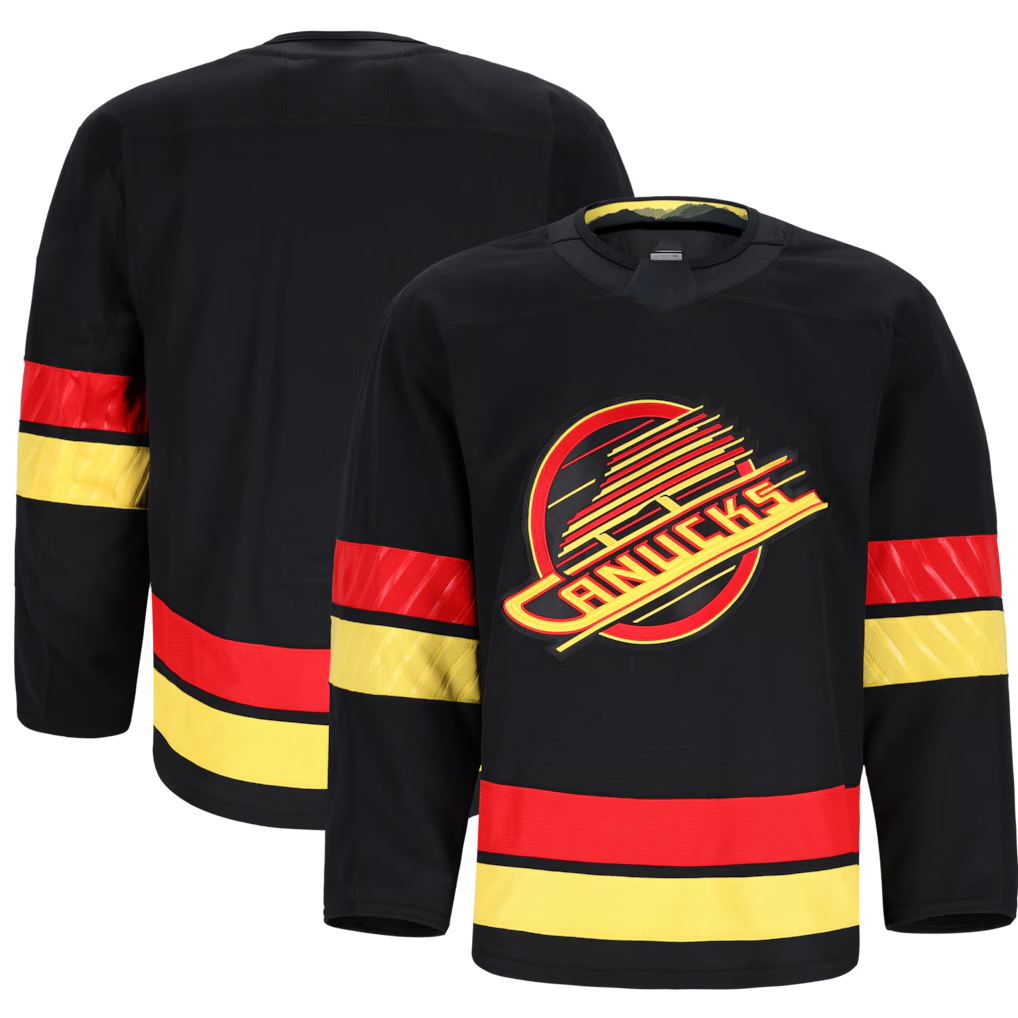 Vanessashop V.Canucks Black Alternate Authentic Pro Jerseys