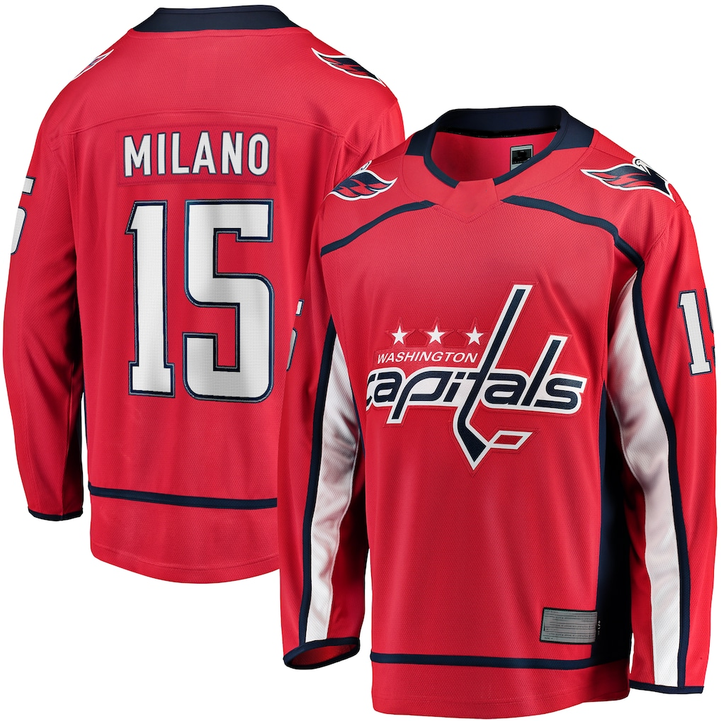 Vanessashop W.Capitals #15 Sonny Milano Red Home Breakaway Jerseys