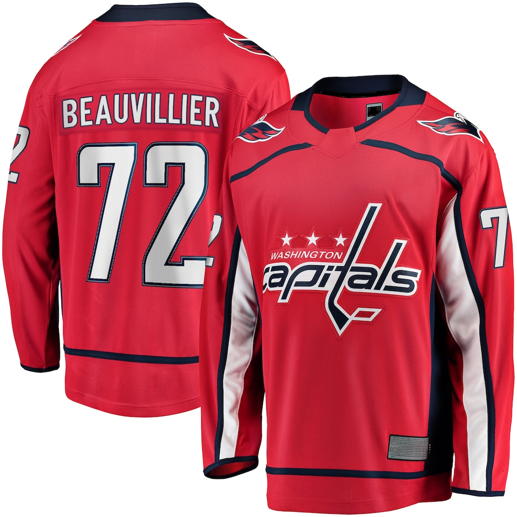 Vanessashop W.Capitals #72 Anthony Beauvillier Red Home Breakaway Jerseys